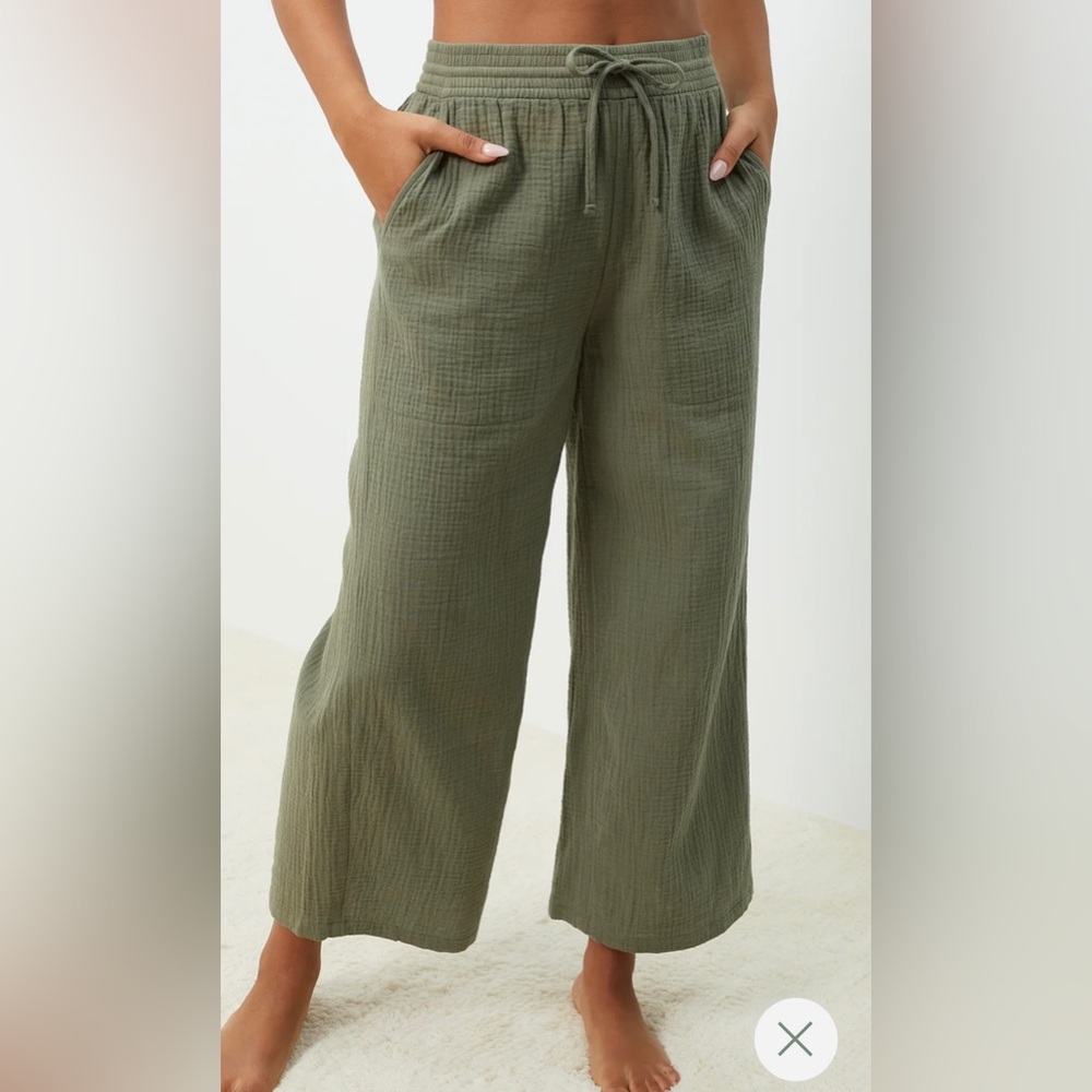 UpWest Coastal Cotton Wide-Leg Pant